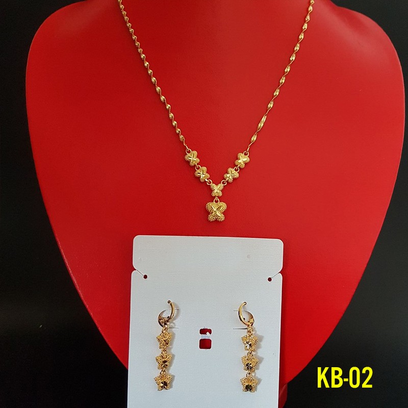 Trang sức cưới Kiềng bộ & Hoa tai - KB02