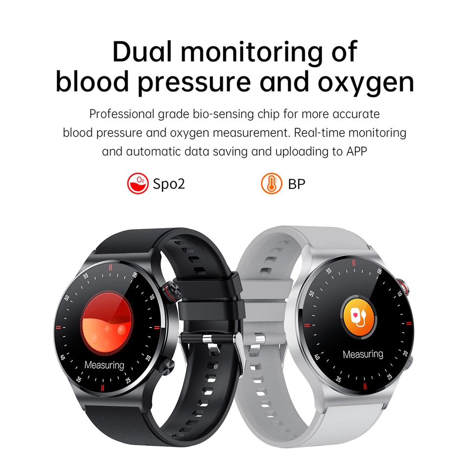 Đồng Hồ Thông Minh LIGE ECG + PPG Kết Nối Bluetooth Chống Thấm Nước Cho IOS Android