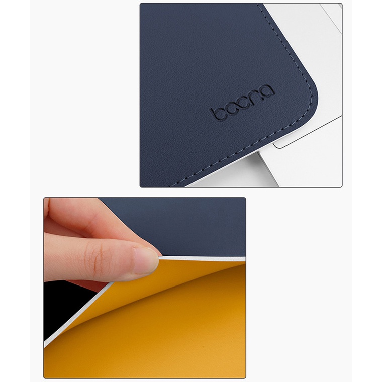 Baona/ RT Túi đựng laptop bằng da chống thấm nước dành cho Matebook Air Pro 11 12 13 14 15.6 inch