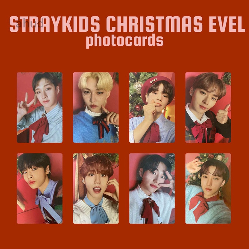Set 8 tấm ảnh lomo card nhóm nhạc Stray Kids