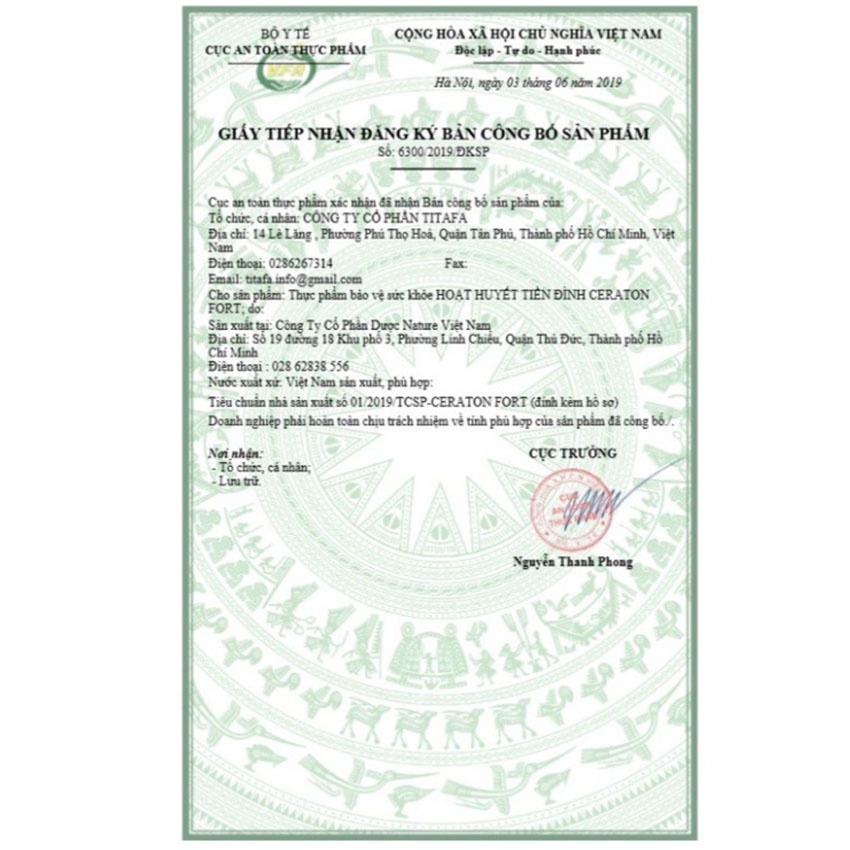 Ceraton Fort hỗ trợ hoạt huyết tiền đình hộp 30 viên , Gia Hân