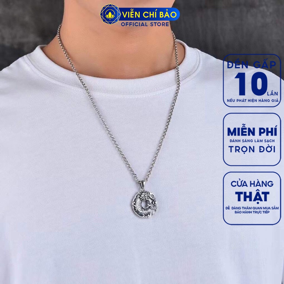 Dây chuyền bạc nữ xích đôi chất liệu bạc 925 thời trang phụ kiện trang sức nữ thương hiệu Viễn Chí Bảo D100265-60