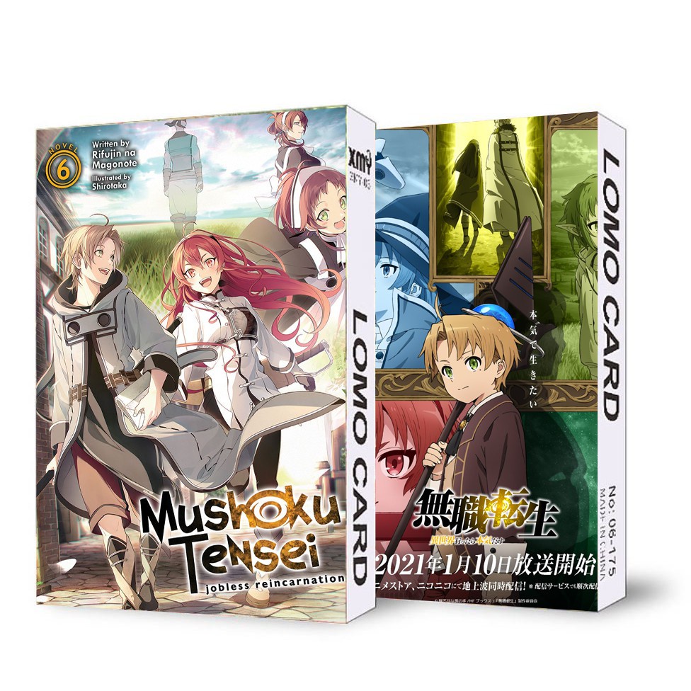 ( không kèm hộp ) Ảnh lomo IN HÌNH MUSHOKU TENSHI Thất Nghiệp Chuyển Sinh 30 tấm anime chibi