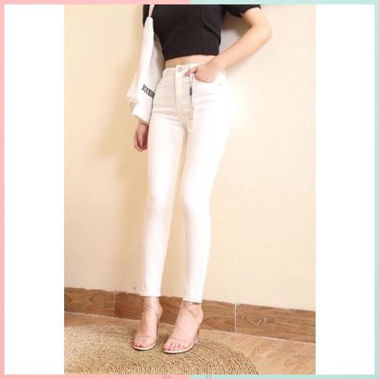 Quàn Bò Jean Nữ- Quần Bò Jean Giấy Skinny Chất Dày Dặn Dáng Đơn Giản Basic mềm mịn mát co giãn 4 chiều loại 1 | BigBuy360 - bigbuy360.vn