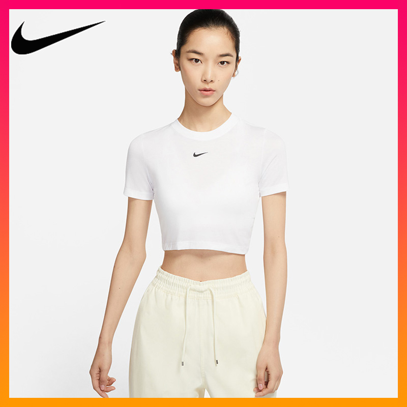 Áo Thể Thao Nike Tay Lửng Màu Trắng Thời Trang Mùa Hè 2021 Dd1329-100