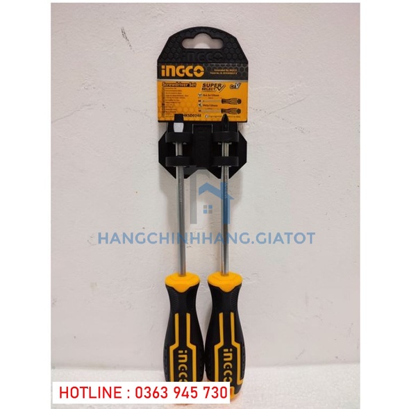 ĐỒ NGHỀ INGCO Bộ 2 tua vít HKSD0248
