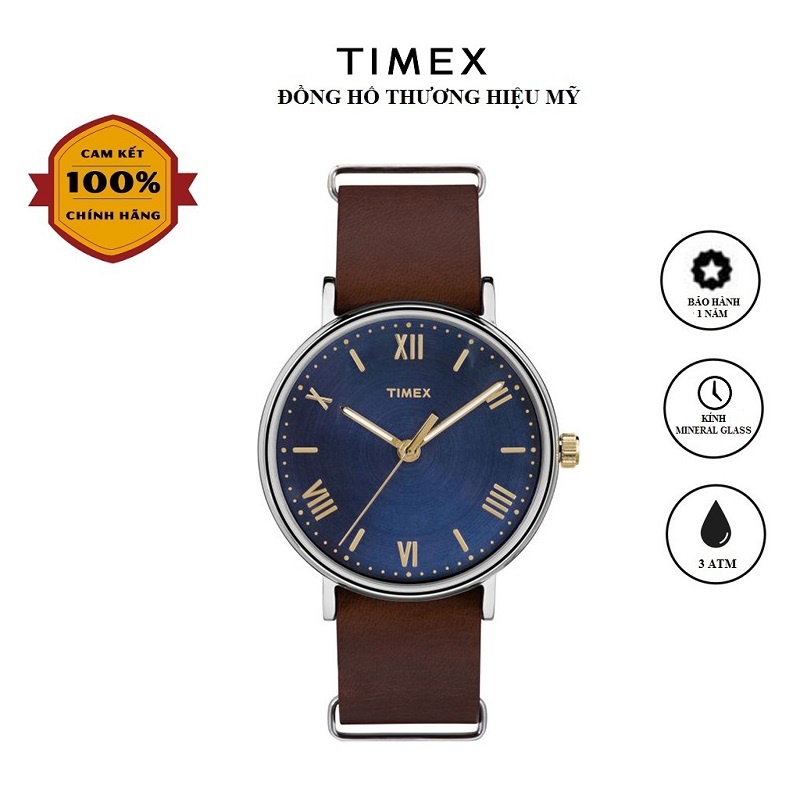 Đồng hồ Nam Timex Southview 41mm TW2R28700 Dây Da - Chính Hãng