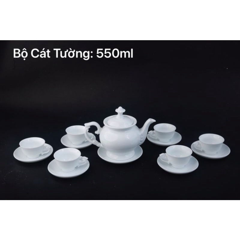 Bộ ấm chén cát tường sứ Bát Tràng