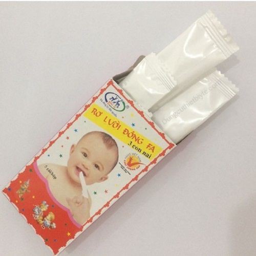 Gạc rơ lưỡi cho bé Đông Fa hộp 5 cái, tưa lưỡi vệ sinh răng miệng trẻ em - Monnie Kids