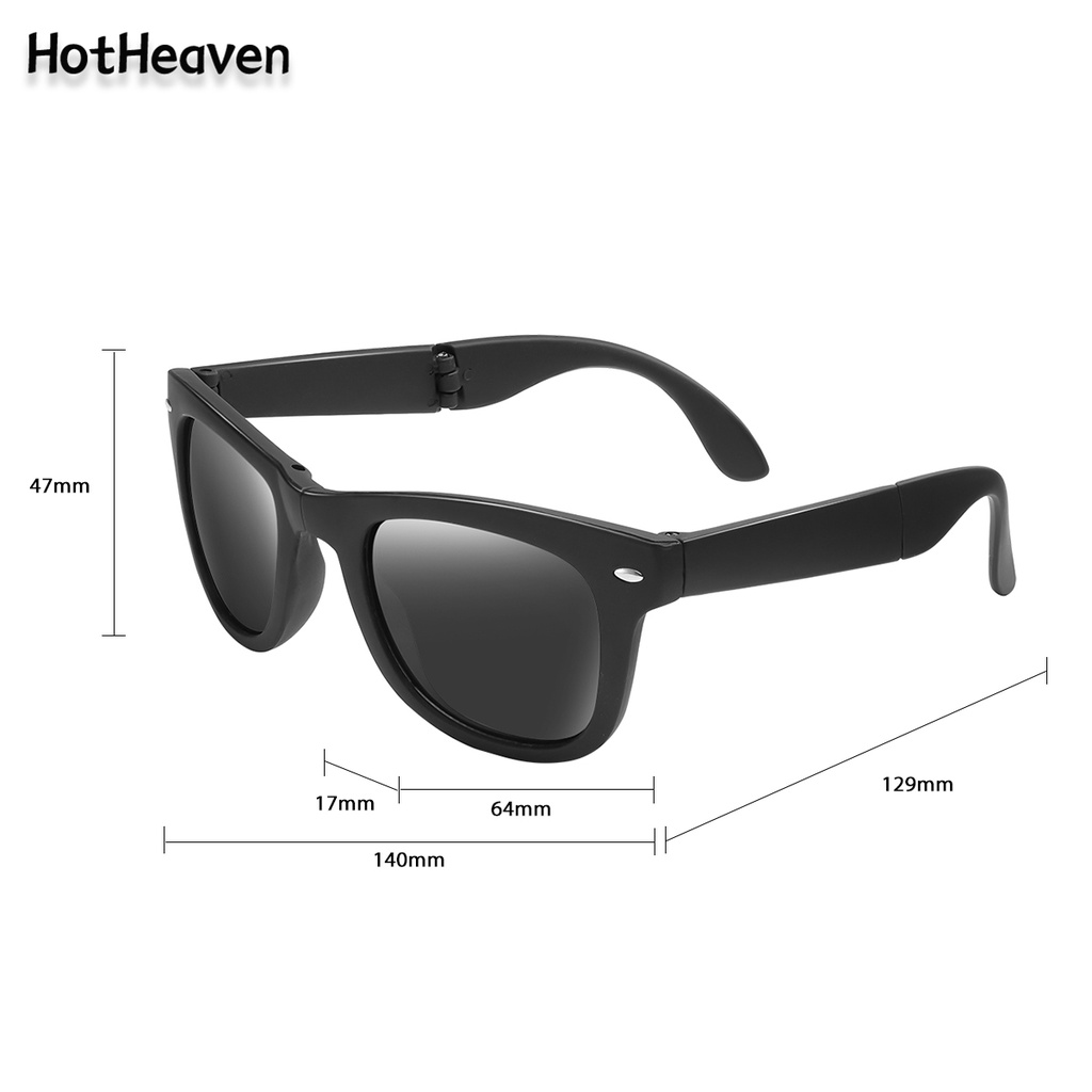 Kính Mát Chống Tia UV400 Tròng Gấp 4 Màu Thời Trang Cho Nam Và Nữ