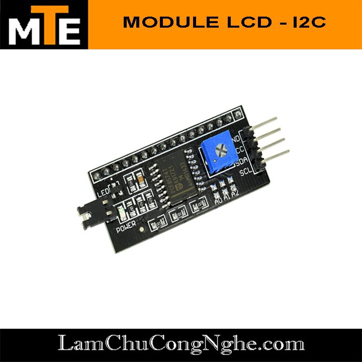 Mạch chuyển giao tiếp LCD1602 LCD1604 LCD2004 sang I2C LCD -Hàng nhập khẩu