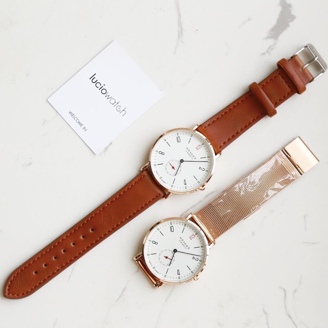 Đồng hồ NOMOS Dây da & Mesh - size 34mm và 40mm