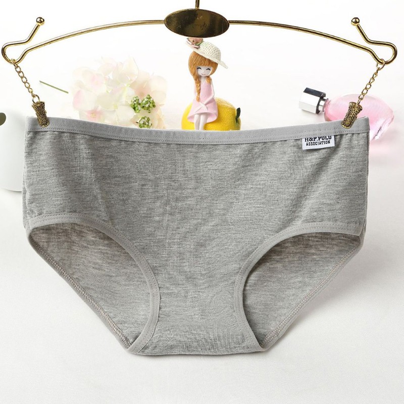 Quần Lót Cạp Thấp Màu Trơn Chất Liệu Cotton ( Size 2Xl )