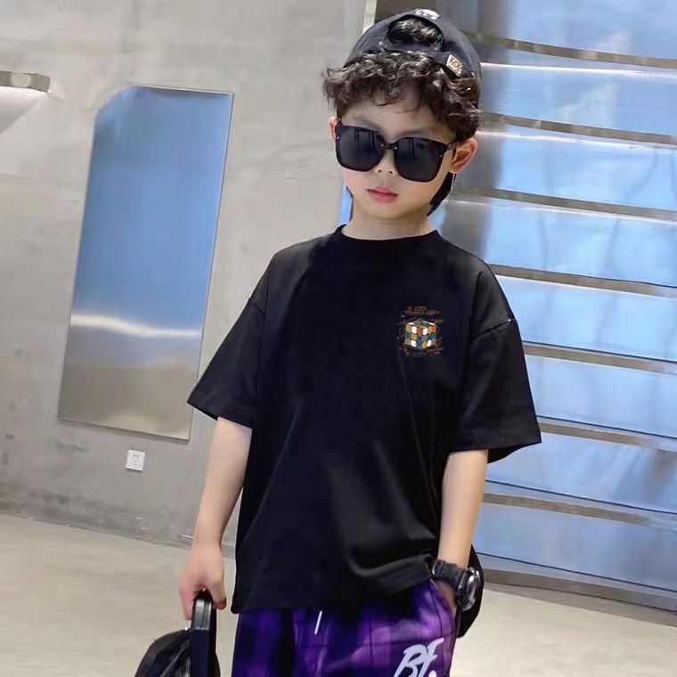Áo Thun Cotton Tay Ngắn Thời Trang Mùa Hè Hàng Mới Dành Cho Bé Trai 2022