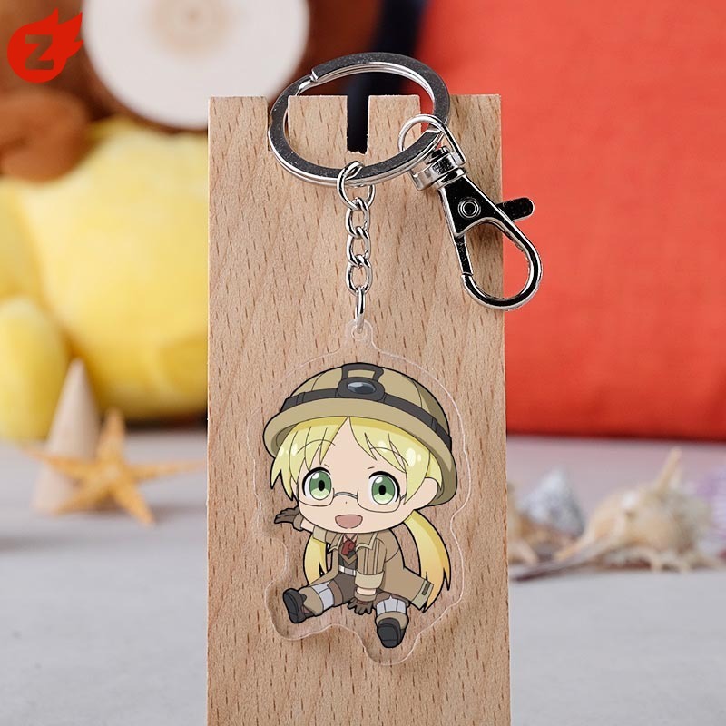 Móc chìa khóa bằng acrylic in họa tiết hoạt hình Made In Abyss