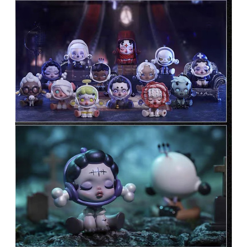 Mô Hình Búp Bê Popmart Dễ Thương Dòng Lâu Đài Cổ Xưa Skullpanda