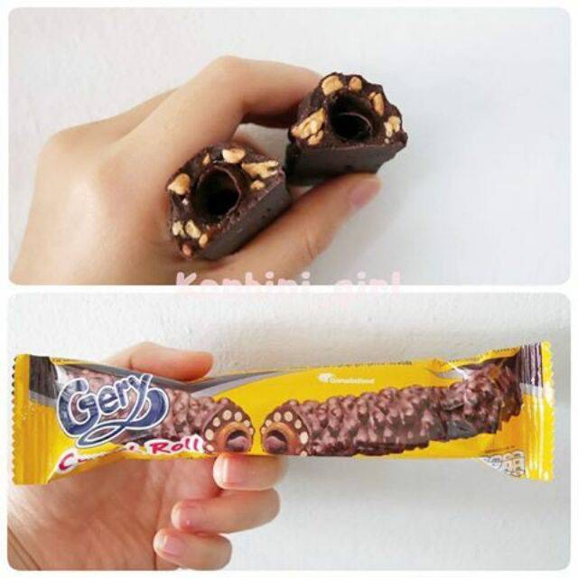 Bánh cuộn phủ Socola Gery Crunch Roll Hộp 276g