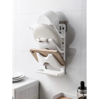 Kệ để nắp vung dán tường, kệ nhà bếp