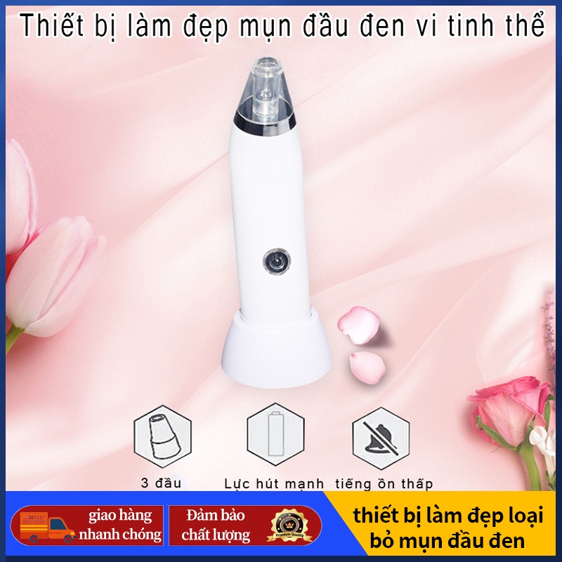 Máy Hút Mụn Hút Sạch Tất Cả Các Loại Mụn Với 3 Đầu Hút Thông Minh An Toàn Không Đau Rát Tiện Lợi Làm Sạch Lỗ Chân Lông