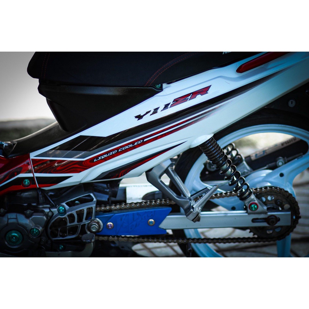 [Siêu Sale] [Giá hủy diệt] Tem Decal Rời mẫu Y11ZR 2022 cho Sirius xăng cơ đỏ trắng - không bay màu - dán chuẩn