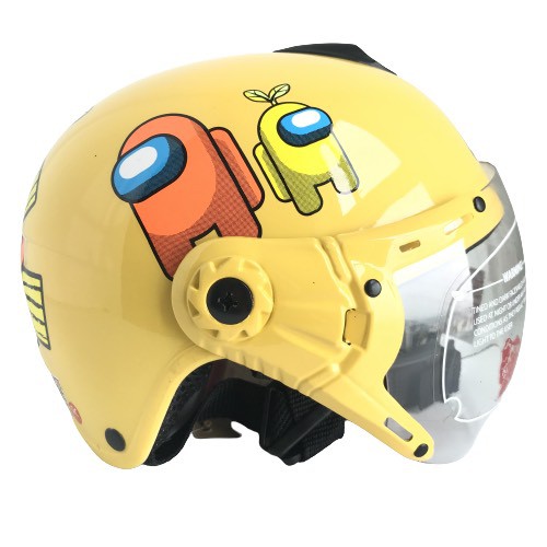 Mũ bảo hiểm trẻ em có kính - Siêu dễ thương - V&S Helmet - VS103KS - Elsa -  Among Us - Dành cho bé từ 3 đến 6 tuổi