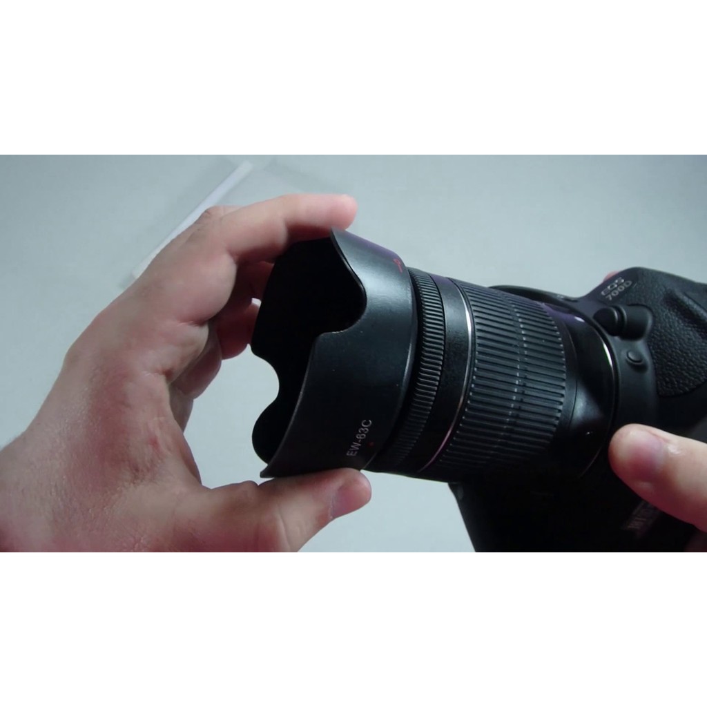 Lens hood EW-63C - loa che nắng hoa sen cho ống kính Kit Canon EF-S 18-55mm STM