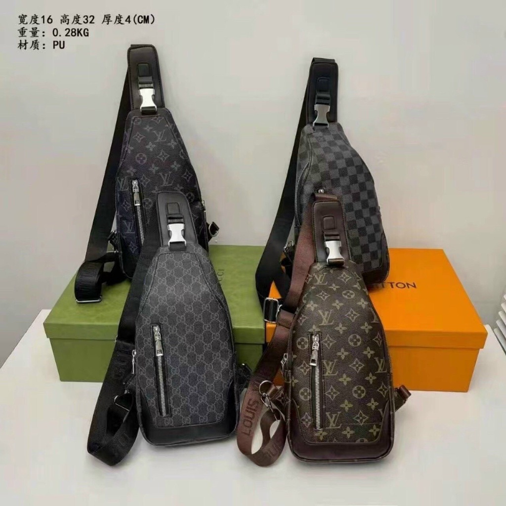 Túi đeo chéo nam trước ngực gucci-lv-dior phong cách trẻ trung