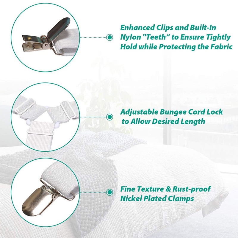 Set 4 Kẹp Cố Định Ga Giường/Sofa Tiện Dụng