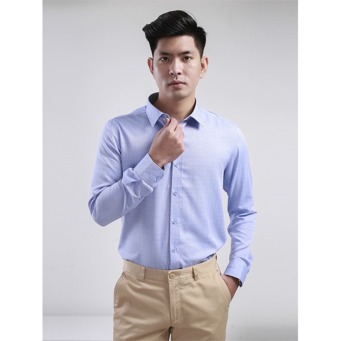 Áo sơ mi nam dài tay ARISTINO sợi sồi from sim ALS00608