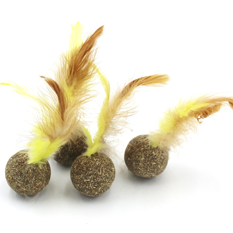 Bóng cỏ bạc hà tự nhiên làm sạch răng cho mèo - Catnip Cho Mèo Hình Quả Bóng/Hình Chuột