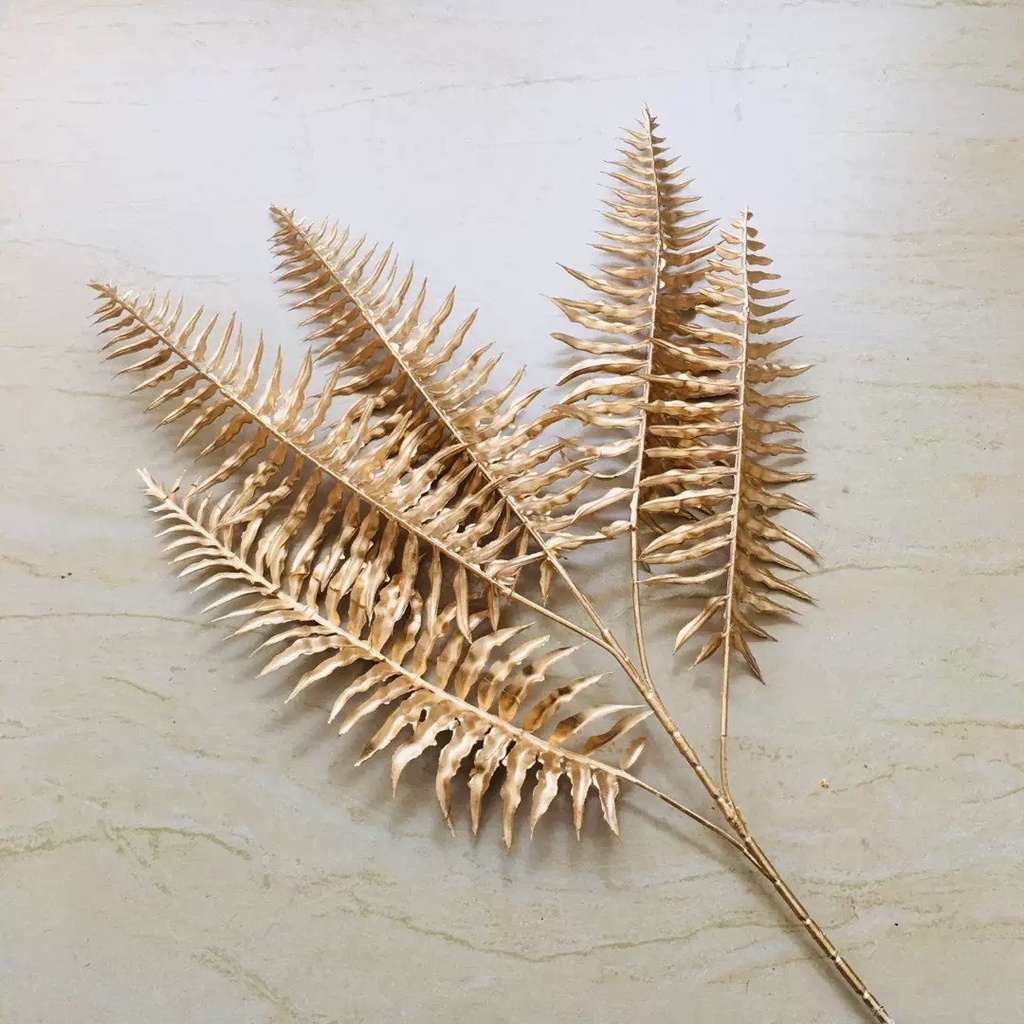 CÀNH LÁ  VÀNG TRANG TRÍ DECOR NHÀ CỬA quạt vàng-lái tai chuột-dương sỉ