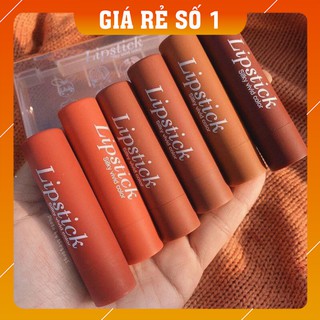 {CHUẨN AUTH] set 6 cây son mini,set son lipstick 6 cây, set son mini chính hãng,son kem lì không khô môi,son lì đẹp