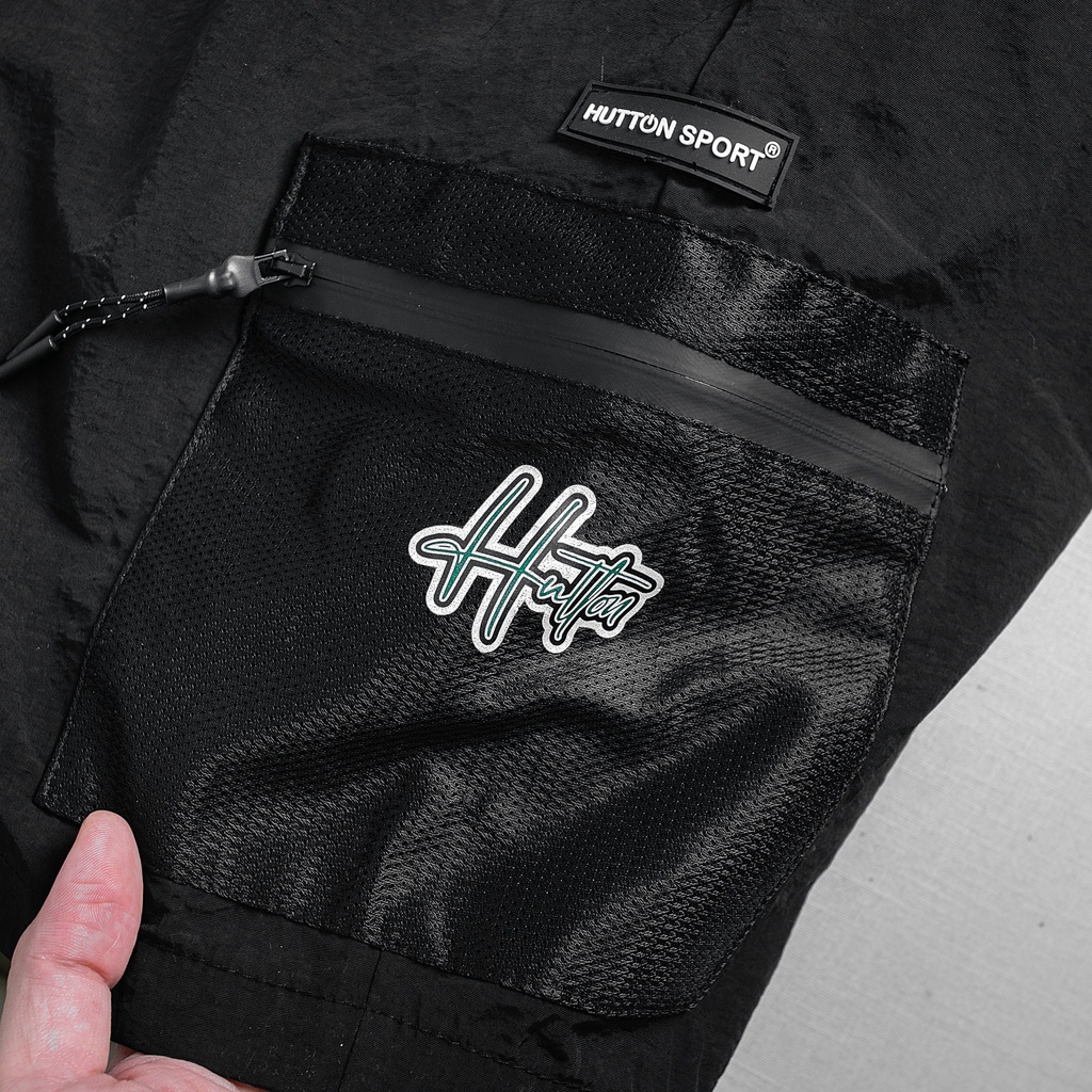 Quần Short Nam Hutton, Quần lửng Nam Túi lưới Chất liệu gió Thoáng Mát