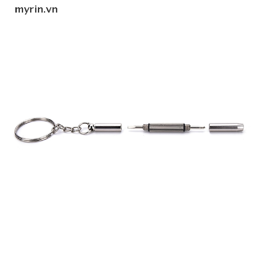 Set 5 Tua Vít Mini 3 Trong 1 Sửa Kính Mắt Đồng Hồ Kèm Móc Khóa Tiện Lợi