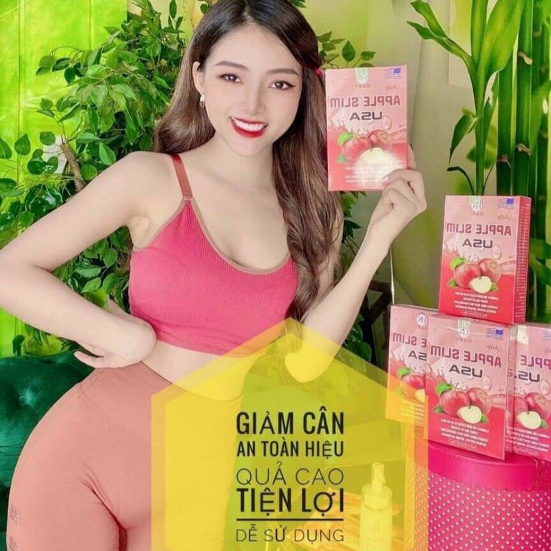 Thạch Táo Hỗ Trợ Giảm Cân Apple Diet Slim Hany USA Giảm Cân Đẹp Dáng
