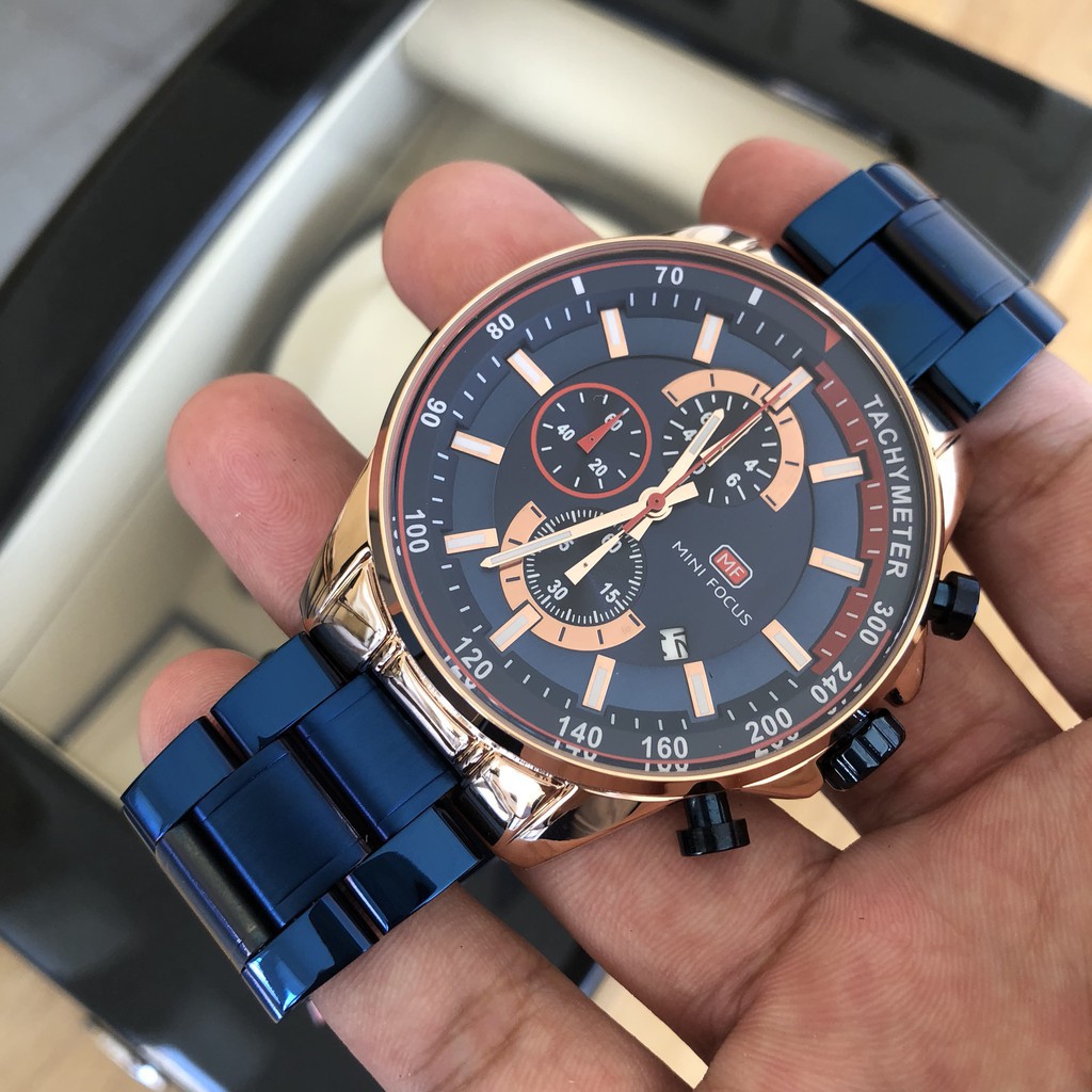 [Tặng vòng tay] Đồng hồ nam MINI FOCUS MF0218G.01fullbox thời trang thép không gỉ | BigBuy360 - bigbuy360.vn