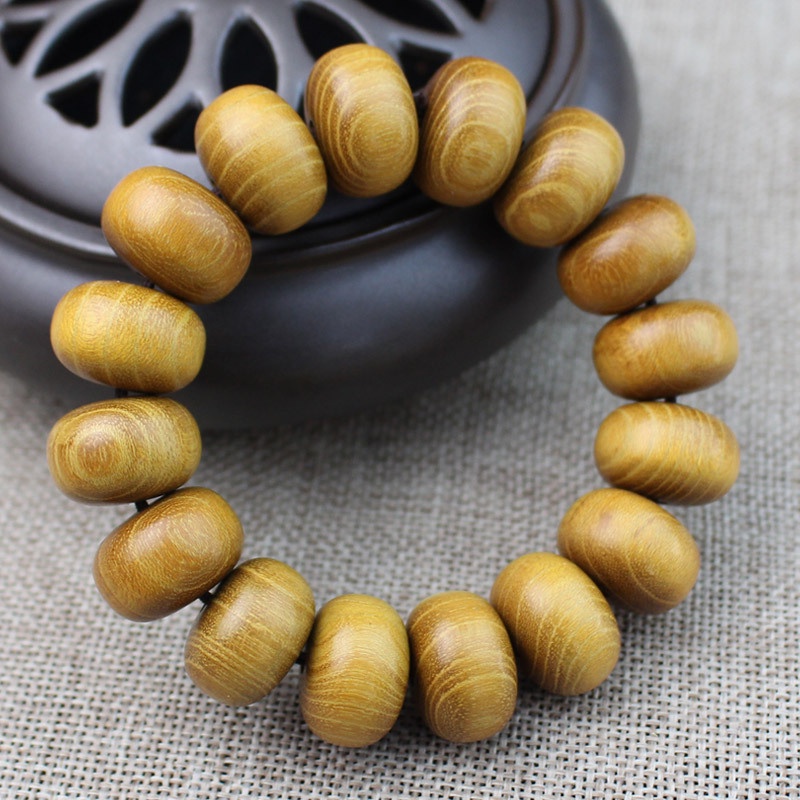 Vòng Tay Chuỗi Hạt Gỗ Đàn Hương 18mm Cá Tính Cho Nam