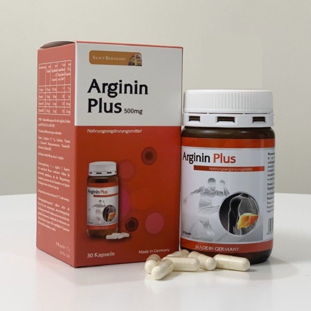Arginin Plus 500mg - Viên uống tăng cường chức năng gan, hạ men gan, gan nhiễm mỡ