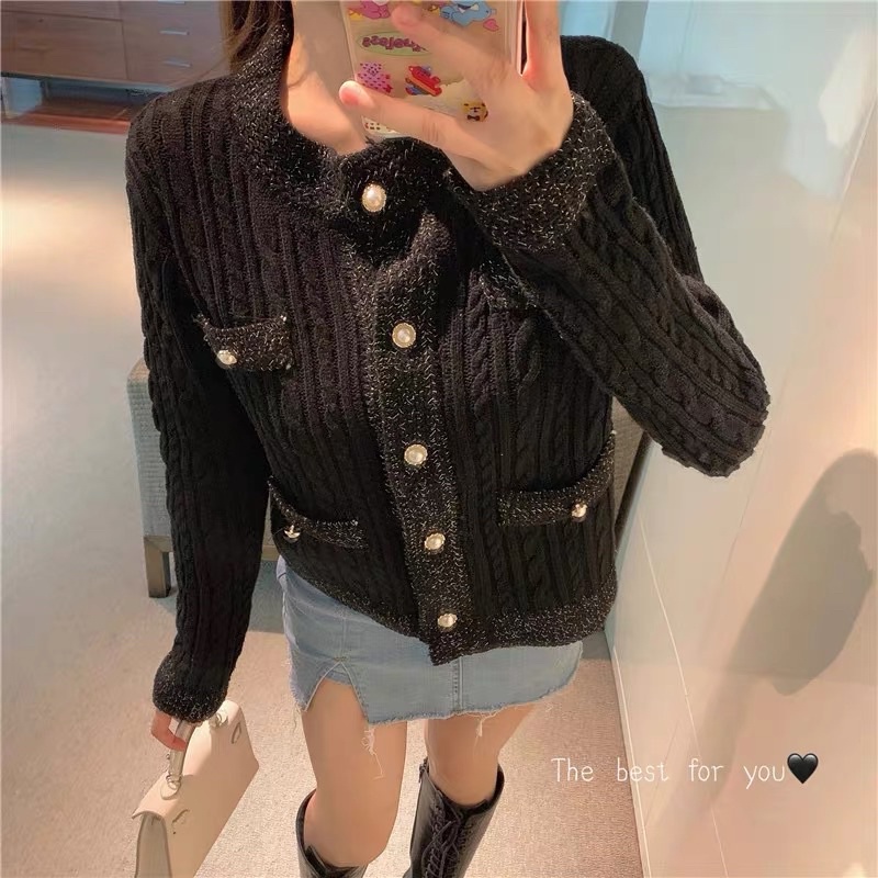 Áo khoác len thừng khuy ngọc ❌ SALE SOCK❌ hàng quảng châu loại 1