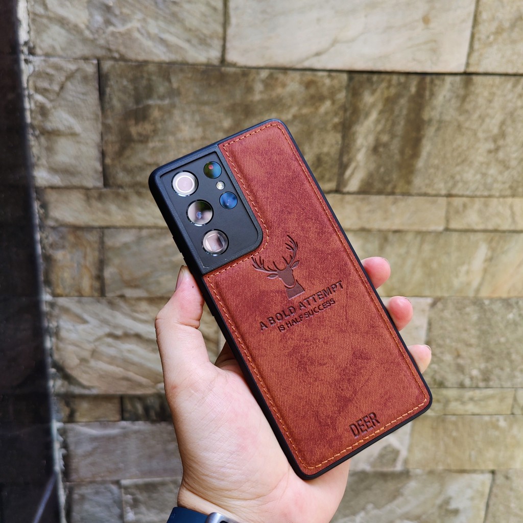 Ốp lưng samsung s21 ultra s21 plus s21 5g s8 plus chống bám vân tay hình Nai 3D nhiều màu sắc phụ kiện huỳnh tân store
