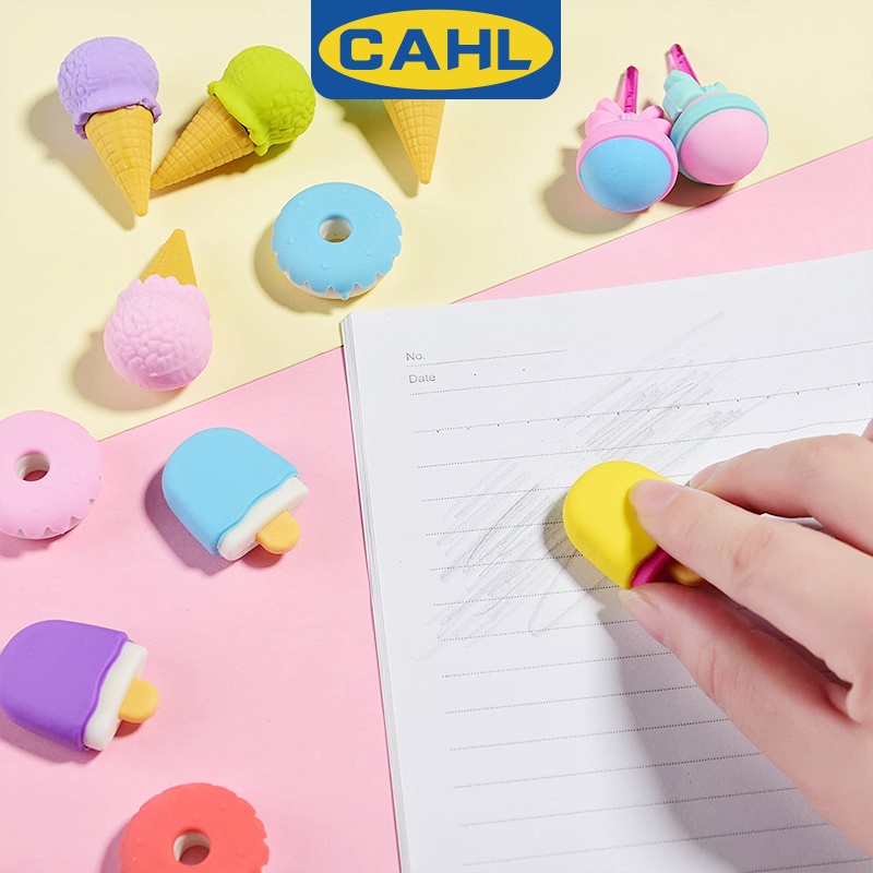 Cục Tẩy Hình Bánh Donut / Kem / Thức Ăn Mini Dễ Thương Vui Nhộn Dành Cho Bé Gái