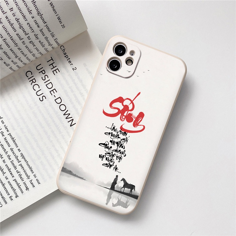 Ốp lưng Iphone 11 con người và chú ngựa với tiêu đề sống 13promax 11 promax 12 pro max 6 6plus 7 plus 8 x xr xsmax