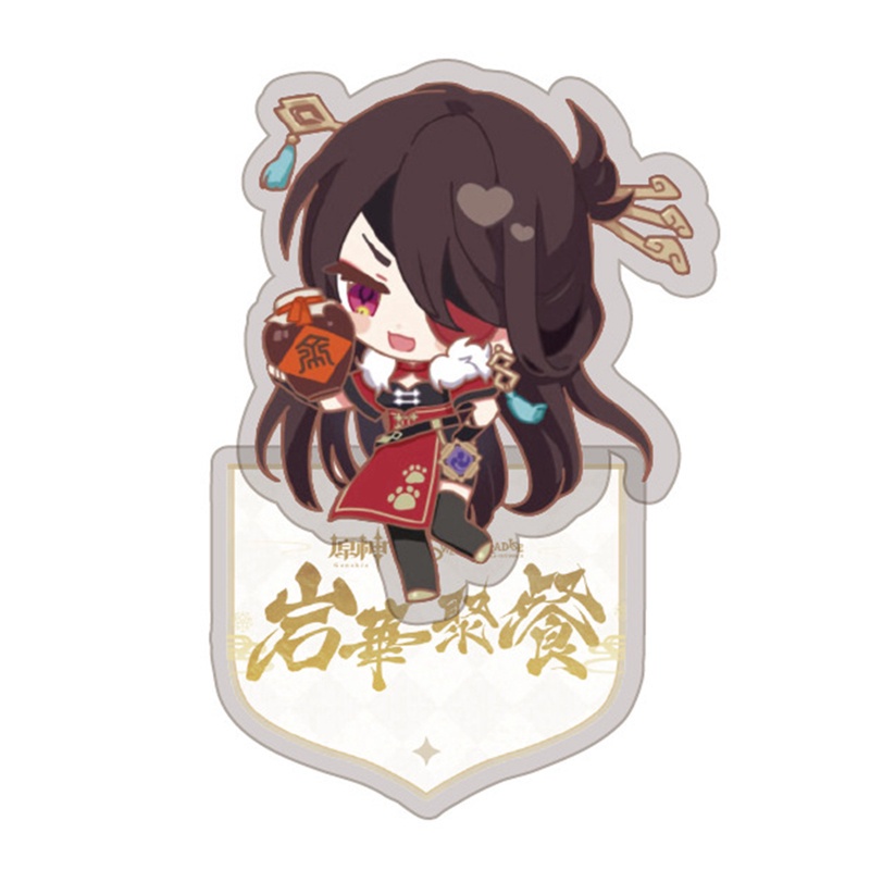 Mô hình acrylic nhân vật Noelle Diluc Barbara game Genshin Impact xinh xắn trang trí bàn