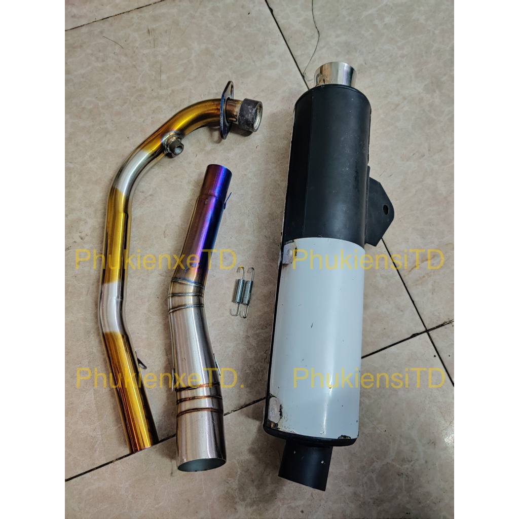 Pô CBR Redleo + cổ 2 khúc cho Dream Wave Sirius Winner Raider Satria Exciter Sonic