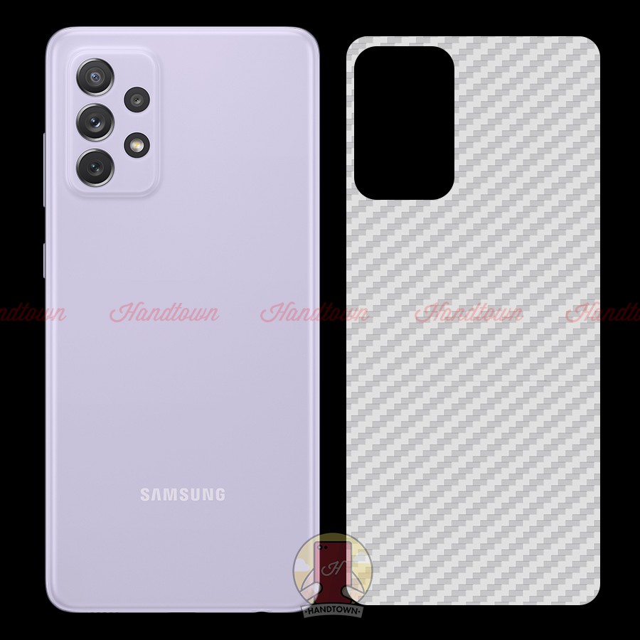 Miếng Dán Lưng Cacbon Samsung Galaxy A32 4G 5G A52 A72 Không Full Viền Bảo Vệ Mặt Lưng Máy Khỏi Trầy Xước Bụi Bẩn