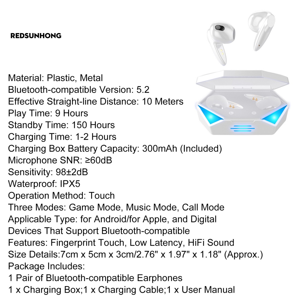 Tai Nghe Không Dây Chống Nước IPX5 Âm Thanh HiFi