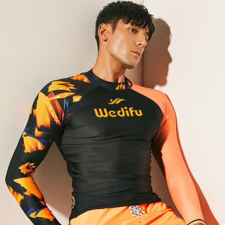 Áo bơi dài tay chống nắng big size phong cách Hàn Quốc chất lượng cao dành cho nam Sexy