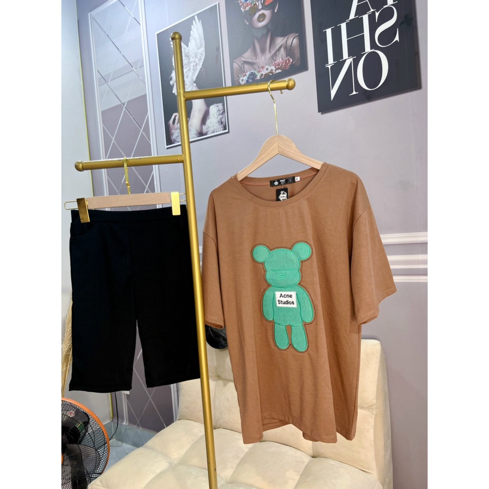 ❤️ BIGSIZE TỚI 85KG❤️ Đồ bộ nữ quần legging thun cotton co giãn hình gấu Set đồ bộ nữ với 2 màu fullsize (43-85kg) B12