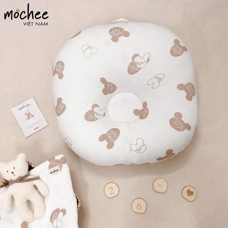 Set Nôi chống trào ngược cho bé sơ sinh kèm gối đầu chất Cotton 100%