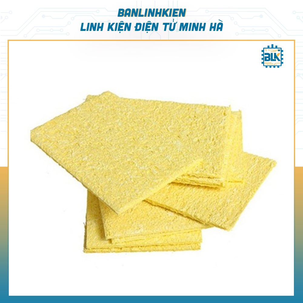Bọt Biển chùi mũi hàn, làm sạch thiếc đầu mũi hàn 6x6CM Dầy 11MM